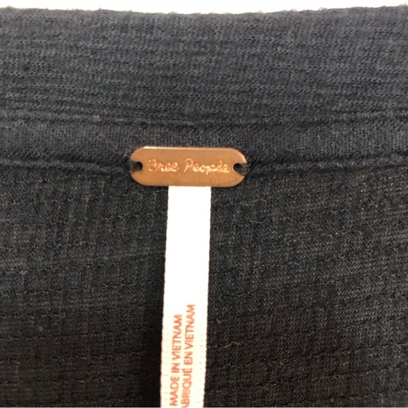 Free People Women’s Dress Drop Waist Soft Pleats Textured Loose Fit Comfy Soft - Picture 8 of 10